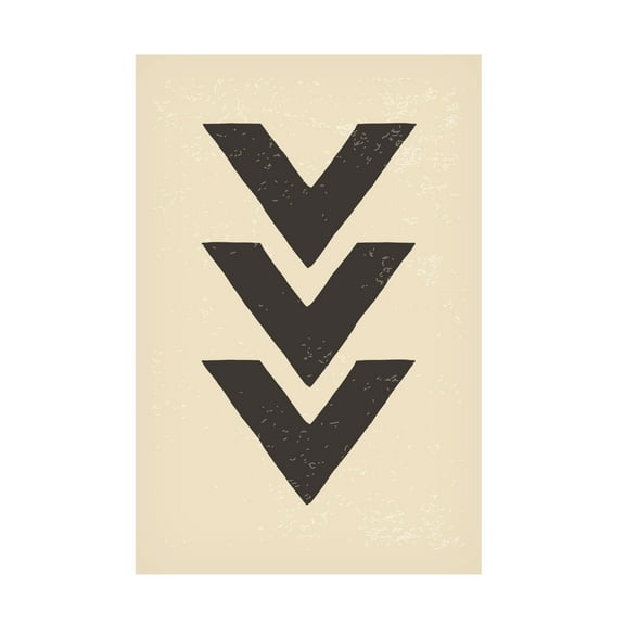 Trademark Fine Art jay stanley Abstract Triangles 2 Canvas Wall Art