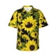 thumbnail image 1 of Fotbe Sunflowers In Vintage Camisa Hawaiana para Hombre Unisex – Camisa Casual de Verano con Botones de Manga Corta de Algodón y Lino,Large, 1 of 7