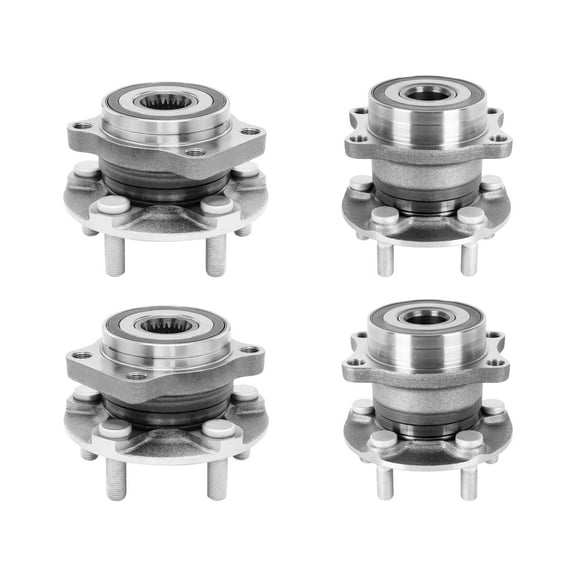 AutoShack Front & Rear Wheel Hub Bearing Assemblies with ABS Replacement for 2019-2021 Subaru Crosstrek 4-PC Set