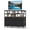 Black, variant on EDX 6-Drawer Fabric Dresser with Power Outlets and LED Light, TV stand for Bedroom, Living Room, Hallway, Black