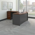 thumbnail image 2 of Scranton & Co 60" Left 3 Drawer L Desk in Hansen Cherry, 2 of 8
