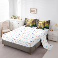 thumbnail image 3 of Erosebridal Wildlife Rabbit Flower Bedding Queen Size,Butterfly Eggs Happy Easter Bedding Sets Queen Size,Kawaii Decor,Reversible,Lightweight,7 Pieces, 3 of 5