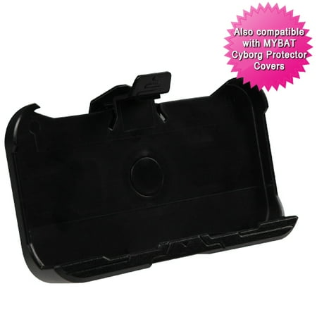 - For iPhone 4s/4 Black Cyborg Holster Clip (Style 4)
