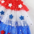 thumbnail image 4 of CAUYDY 2T 3T 4T Toddler Baby Girls' Independence Day Patriotic Dresses 5T 6T 7T Short Sleeve American Flag Star Stripe Print A Line Sundress (Sizes 7-8 Years,Red), 4 of 9