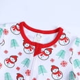 thumbnail image 3 of Bellafa Baby Boys Girls Organic Cotton Zip-Front Sleeper Pajamas, Unisex Infant Chirtmas Footless Sleep 'n Play Romper, 3 of 9