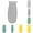 Gray(S&M&L)+Green(S&M&L)+Yellow(S&M&L), variant on Silicone Hot Handle Holder - Potholder for Cast Iron Skillets & Frying Pans - Heat Resistant Sleeve Grip Handle Cover,Yellow