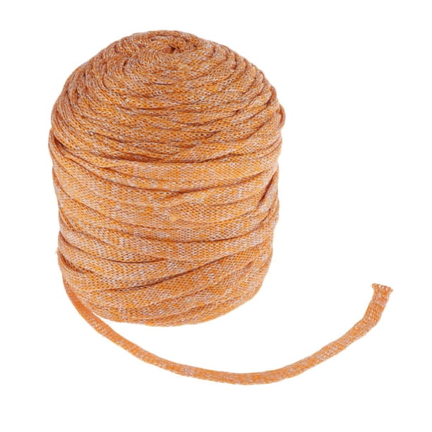 1 Rollo de Cable de Brillo de 90-100 Metros de Cordón de Poliéster- Multifunción Utilizado Cuerda naranja Soledad Cadena de cable brillante