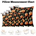 thumbnail image 5 of Throw Pillow Covers, Fall Pumpkins Retro 16x16 Pillow Covers for Couch/Sofa/Bed, Thanksgiving Maple Leaves Rustic Black Decorative Square Linen Cushion Pillowcase for Home Decor, 5 of 9