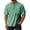 01#Green, variant on Men's Henley Short Sleeve Shirt Cotton Lightweight Tee Shirts Casual Summer Basic Tees with Pocket