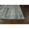 thumbnail image 2 of 3'x5' Teal Blue Machine Woven Abstract Stripes Indoor Area Rug, 2 of 4