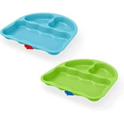 NUK Tri Suction Plate 2 Pack (Colored Plates)
