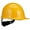 Yellow, variant on MSA 475405 Large Skullgard Cap Style Safety Hard Hat with Fas-Trac III Ratchet Suspension Non-slotted Cap, Made of Phenolic Resin, Radiant Heat Loads up to 350F - Large Size in Natural Tan
