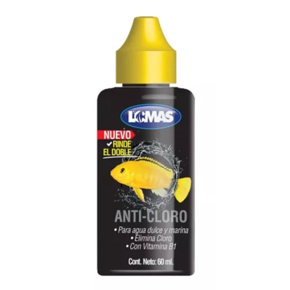 Acondicionador Anticloro ACUARIO LOMAS Con Vitamina B1 60 ml Puerta de metal