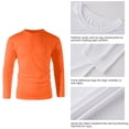 thumbnail image 6 of ZBORIBER Men's Quick Dry UPF 50+ UV Sun Protection Moisture Wicking Long Sleeve T-Shirt for Casual Workout,Sizes S-3XL,,Neon Orange, 6 of 10