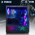 thumbnail image 2 of AQVIN Gaming Computer PC Desktop Intel Core i3 3.60 GHz, GeForce RTX 4060 8GB GDDR6, 32GB RAM DDR4 1TB SSD Storage, RGB Keyboard and Mouse, WiFi Ready, RGB Fans Windows 11 Pro - Black, 2 of 5