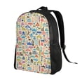 thumbnail image 2 of Haiem Famous Places Backpack - Stylish and Durable 15-inch Laptop Backpack with Waterproof Oxford Fabric, 2 of 8