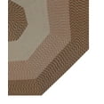 thumbnail image 5 of Better Trends 72" Octagonal Braided Rug 100% Polypropylene Durable and Stain Resistant Reversible Indoor Area Utility Rug, Country Stripe Collection - Straw Stripe, 5 of 5
