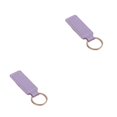 thumbnail image 1 of Riwesomey Llavero de motocicleta, fácil de usar y adecuado para hombres y mujeres, llavero de aro, llavero, llavero, regalo, anillo de plata Anillo Plata Violeta 2piezas, 1 of 6