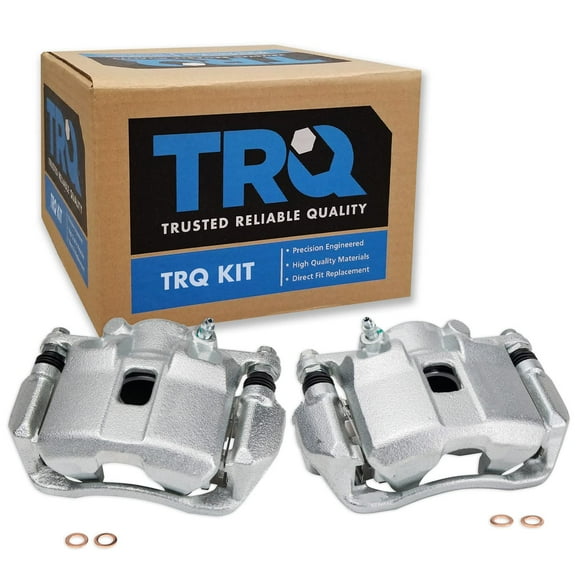 TRQ Front Brake Caliper Set Compatible with 2013-2014 Acura ILX 2012-2015 Honda Civic 2009-2020 Fit