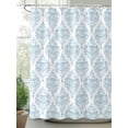 thumbnail image 2 of Boanket Polyester Fabric Blue Floral Boho Shower Curtain, Vintage Ethnic Tribe Abstract Art Waterproof Bathtub Curtain Bathroom Decor Set with Hooks 72 x 72 Inches,, 2 of 6