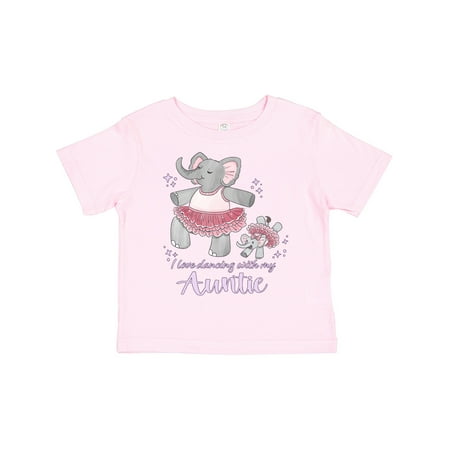 

Inktastic I Love Dancing with My Auntie Gift Toddler Boy or Toddler Girl T-Shirt