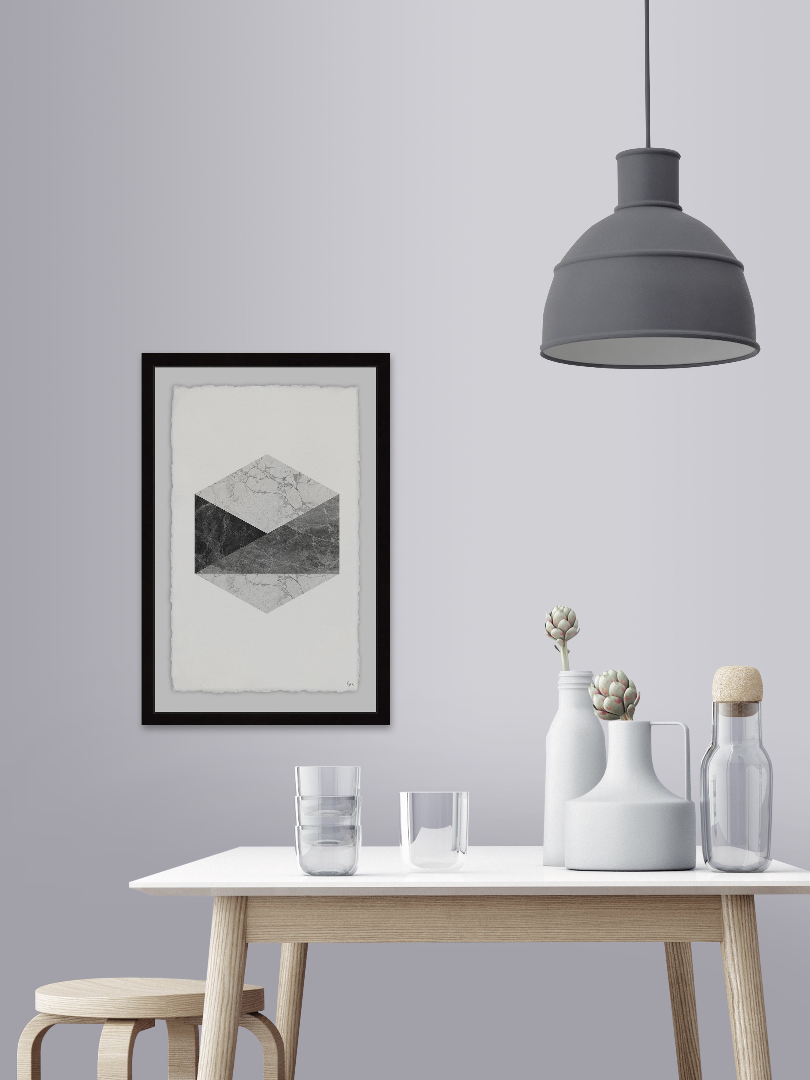 Reflection Mood Framed Painting Print