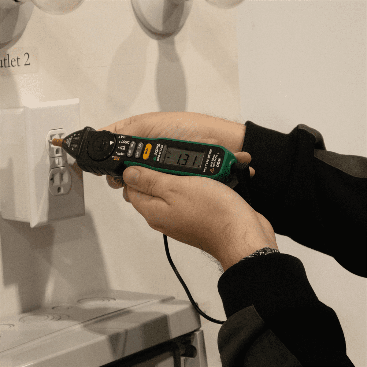 KPS by Power Probe KPS MT460 Pen-Type Digital Multimeter with Non-Contact Voltage Detector for AC/DC Voltage and Current