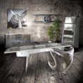 thumbnail image 4 of Nauticalmart Aviator Executive Fighter Jet Wing Desk - Polished Aluminum (68 Inches), 4 of 4