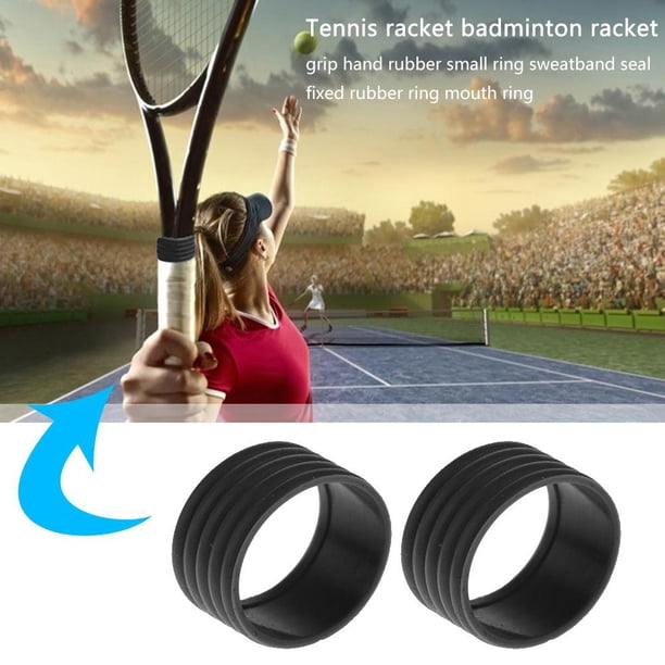 Anillo de asas de raqueta Anillo de mango de raqueta de tenis de absorción de sudor de silicona 5 uds. banda de agarre para raqueta de bádminton accesorios para deportes de pelota FLhrweasw Nuevo