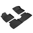 thumbnail image 1 of KIWI MASTER Floor Mats Compatible for 2019 2020 Hyundai Santa Fe Accessories 5 Passenger Models All Weather Mat Liners Front Rear 2 Row Seat TPE Slush Liner Black, 1 of 4
