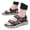 Brown, variant on Men's Leather Athletic Sandals Hiking Shoes EVA Cushion Foam Midsole With Arch support Rugged Durabrasion Rubber Outsole