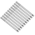 thumbnail image 1 of 10 Pcs 1/4" Vástago Hexagonal 100mm Longitud Magnético SL6 Cabeza Ranurada Brocas de Destornillador Acero Aleado S2, 1 of 4