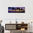 thumbnail image 3 of Elephant Stock Palm Trees Sunset Wall Art - Panoramic Canvas Wall Art - Living Room Wall Decor - Floral And Botanical Canvas - Blue And Brown Decor - 36" x 12", 3 of 8