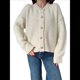 thumbnail image 1 of Suéteres de Larga con Cuello Redondo y Botones para Mujer, Cárdigan Grueso con Abertura Frontal, Otoño 2025 M, 1 of 7