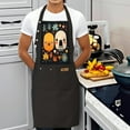 thumbnail image 4 of Colorful Cartoon Character Kitchen Apron 2 Pack - Adjustable Bib Apron with 2 Pockets Fun Abstract Design for Cooking Chef Apron for Men & Women, 4 of 6