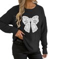 thumbnail image 1 of TINZ Sweater Dress Long Sleeve Oversized Tunic With Exquisite Embroidery And Panel Design Warm Winter Knit Vest Dress Long Pullover Sweater Belted Long Dress, 1 of 6