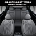 thumbnail image 2 of Coverado Gray Car Seat Covers Full Set, Premium Leather Front and Rear Split Bench Cover, Automotive Seat Protectors Universal Fit for Most Cars, SUVs and Trucks, 2 of 13