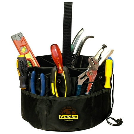 Teardrop Tool Box Pouches - Graintex Grab Bag Professional Tool Holder Carry Pouch Drawstring Pockets PB1836 Tools Set