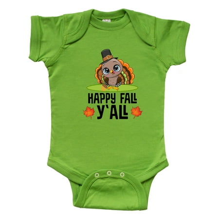 

Inktastic Thanksgiving Happy Fall Turkey Gift Baby Boy or Baby Girl Bodysuit