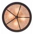 thumbnail image 4 of Meyda Tiffany 161103 Cowboy 4 Light 22" Wide Semi-Flush Drum Ceiling Fixture - Dark Roast, 4 of 7