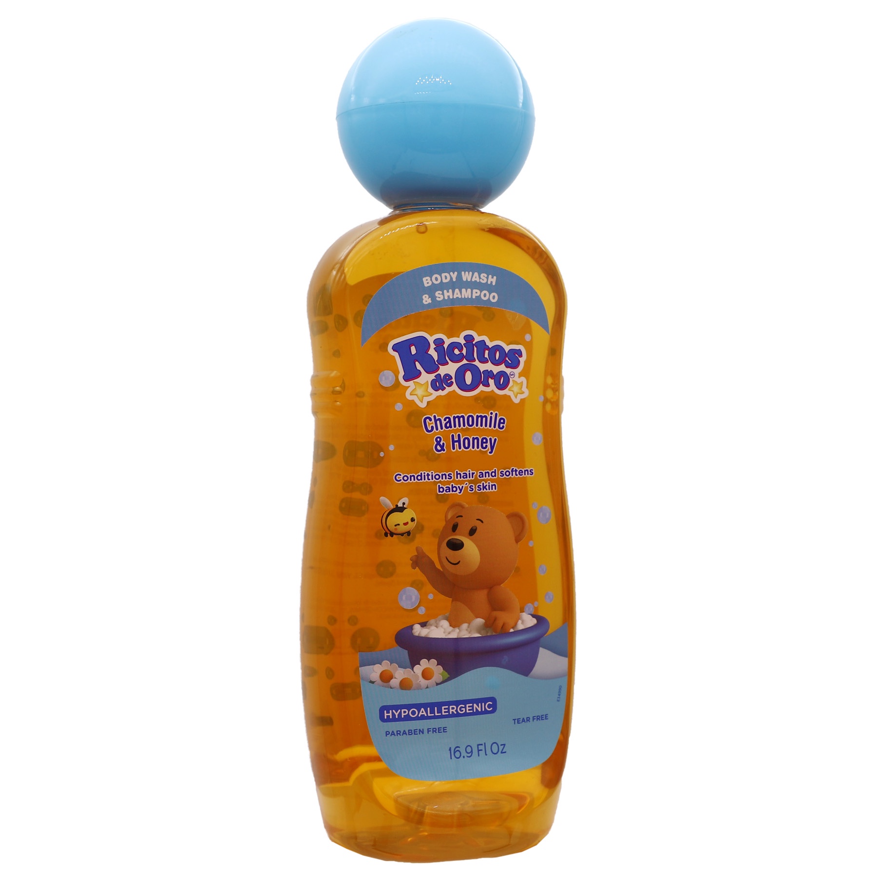 Ricitos de Oro Chamomile & Honey Body Wash and Shampoo, 16.9 fl oz (3-Pack) photo 4