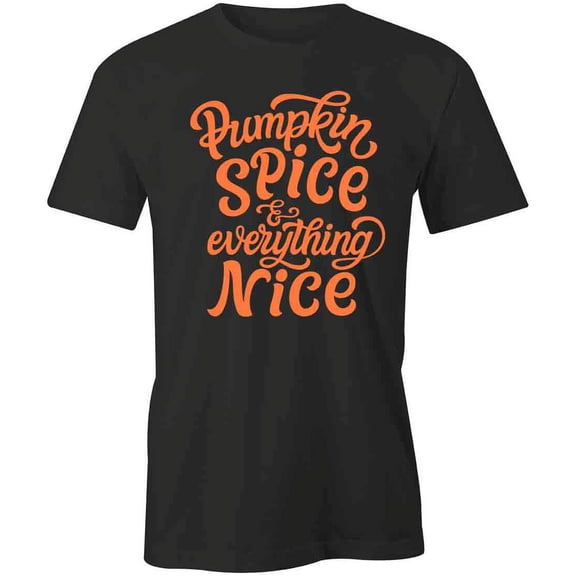 Pumpkin Spice T-Shirt | Cute Autumn Black Tee Gift