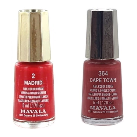 Mavala Mini Nail Polish 5ml - 2 Madrid - 364 Cape Town - Combi Pack