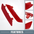 thumbnail image 3 of Unique Bargains 1 Pair Left Right Side Rear Bumper Reflector Lights 33505TR0A51 for Honda Civic 2013-2015 Red, 3 of 7