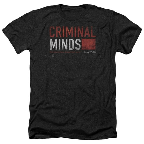 Criminal Minds - Title Card - Heather Short Sleeve Shirt - Large
