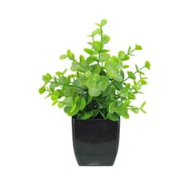 Elainilye Lifelike Artificial Green Plants, Faux Potted Greenery Decor, Synthetic Botanical Arrangements for Living Room TV Cabinet Shelf Home Styling