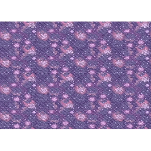 Ahgly Company Machine Washable Indoor Rectangle Transitional Rich Lilac Purple Area Rugs, 2' x 4'