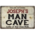 thumbnail image 1 of JOSEPH'S Man Cave Sign Rustic 16 x 24 Matte Finish Metal 116240035012, 1 of 1