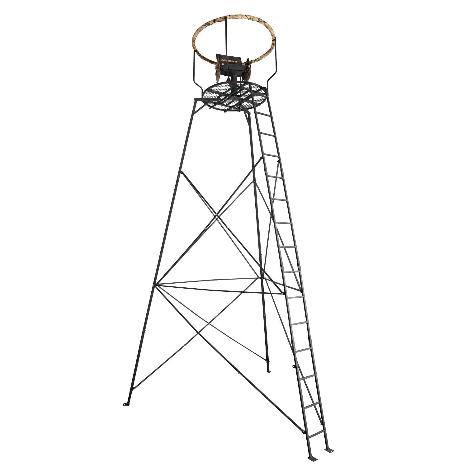 Muddy Hunting Tree Stands, 4‑ft extension, increases stand height from 16 ft to 20 ft, 300 lb capacity