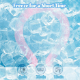 thumbnail image 3 of Anneau de Glace, Bloc Réfrigérant pour le Cou, Tube de Refroidissement pour le Cou, Refroidisseur de Cou Réutilisable et Portable pour Temps Estival Chaud à l'Intérieur et à l'Extérieur, 3 of 5